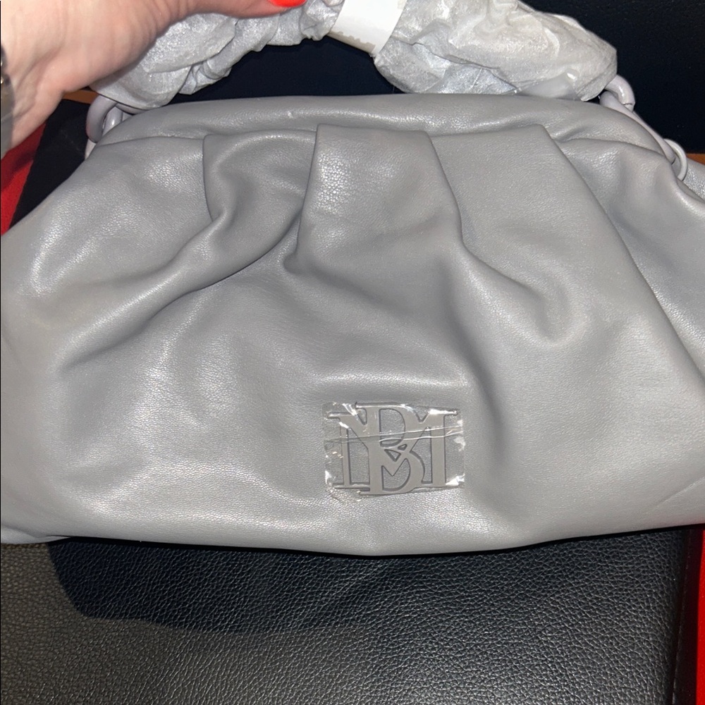 Badgley Mischka Chic Gray Shoulder Bag